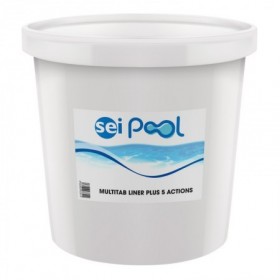 Bote 25kg Multiacción sin cobre tableta 200g sin ácido bórico para piscinas SEIPOOL MULTITAB LINER 5