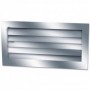 Reja retorno aletas fijas a 45º ESCOCLIMA RER 500x150mm plata mate
