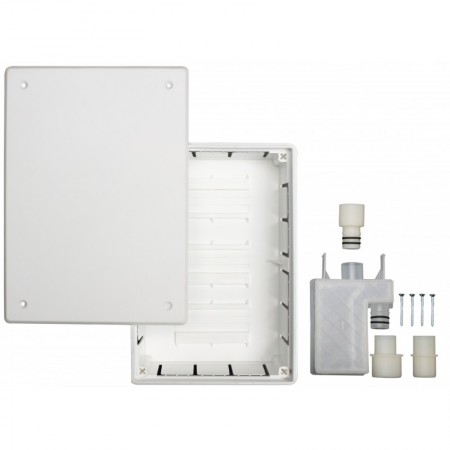 Sifón con caja empotrar 175x260x82mm