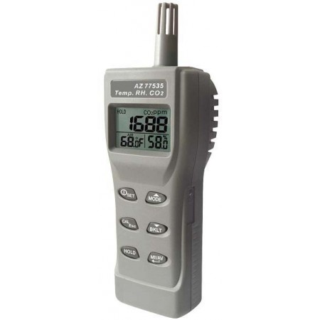 Medidor combinado temperatura. humedad y CO2 digital AZ535