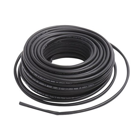 Rollo 100m Cable eléctrico libre halógenos negro CPR VOLTIMERC ES07Z1-K 2.5