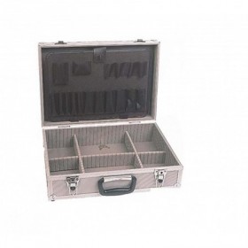 Maleta de herramientas de aluminio con separadores MERCATOOLS 460x330x155mm