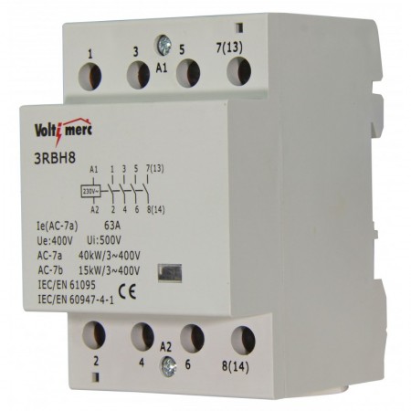 Contactor modular 4P 24A 230VAC VOLTIMERC