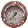 Manómetro glicerina Ø63mm horizontal con aro frontal 1/4" 0 a 6bar