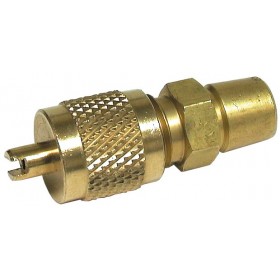 VALVULA OBUS SOLDAR 1/4" SAE CON TAPON LLAVE