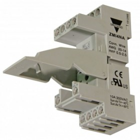 Base carril DIN CARLO GAVAZZI ZMI4N para relé eléctrico RMIA2 y RMIA4