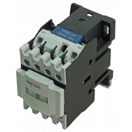 Contactor eléctrico 3P 12A +1NO 230VAC VOLTIMERC 3RB8