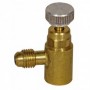 VALVULA CIERRE ESCUADRA 1/4" MACHO - 5/16" HEMBRA