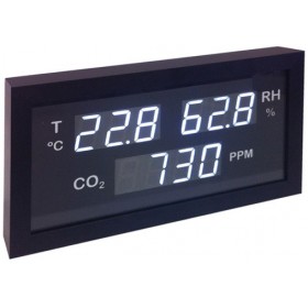 Panel indicador LED de temperatura. humedad relativa ambiente y CO2 THCO2-A4 (sin sonda)