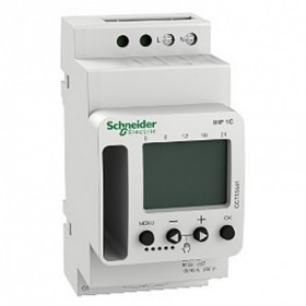 Interruptor horario digital semanal carril DIN SCHNEIDER ACTI9