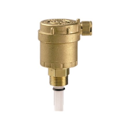Purgador aire automatico de columna 1/2" con valvula interceptacion en laton Giacomini R88/1