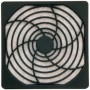 Reja protección plástico negro con filtro 120X120x10mm