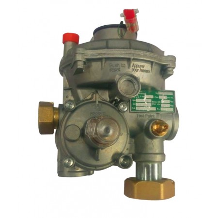 Regulador intercambiable 25 Nm3/h  por R25 TL 3/4" x TL 1-1/4" Ps: 22 mbar solo máxima. Precintado MERCAGAS