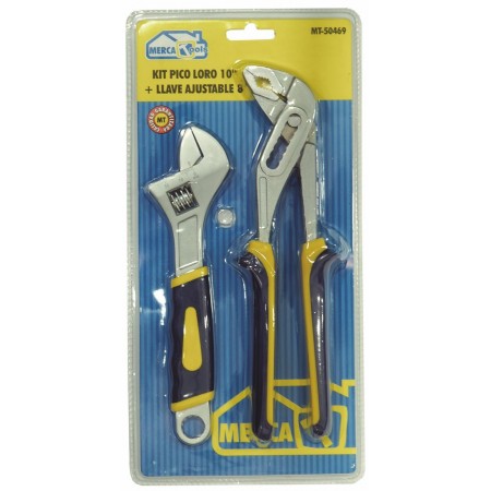 Kit Tenza pico de loro y llave inglesa ajustable MERCATOOLS