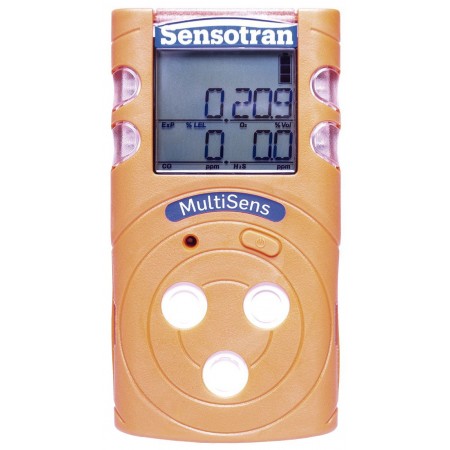 Detector portátil MULTISENS para 4 gases (O2. CO. H2S y LEL)