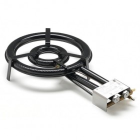 Paellero circular 2 fuego para interior P 11.4 kW diám. 38 cm para gas butano