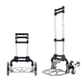 Carretilla de transporte manual plegable de aluminio con ruedas salvaescaleras MERCATOOLS 100kg