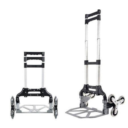 Carretilla de transporte manual plegable de aluminio con ruedas salvaescaleras MERCATOOLS 100kg
