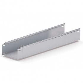 Metro bandeja portacables ciega enchufable en acero galvanizado sendzimir INTERFLEX VIATEC ALA 110 110 x 400mm
