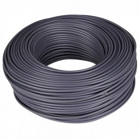 Rollo 200m cable eléctrico libre halógenos gris CPR VOLTIMERC ES07Z1-K 1.5mm²