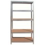Estantería galvanizada con 5 baldas MERCATOOLS FIVE 175kg 180x90x40mm