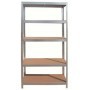 Estantería galvanizada con 5 baldas MERCATOOLS FIVE 175kg 180x90x40mm