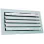 Reja para techo de aleta curva con regulacion ESCOCLIMA RELC+RG 500x200mm lacada blanco
