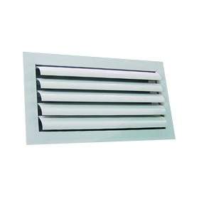Reja para techo de aleta curva con regulacion ESCOCLIMA RELC+RG 500x200mm lacada blanco