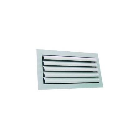 Reja para techo de aleta curva con regulacion ESCOCLIMA RELC+RG 500x200mm lacada blanco
