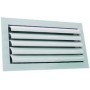 Reja para techo de aleta curva con regulacion ESCOCLIMA RELC+RG 500x200mm lacada blanco