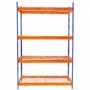 Estantería metálica con baldas de rejilla MERCATOOLS COMPACT 300kg 180x120x45cm