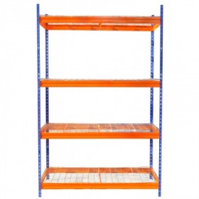 Estantería metálica con baldas de rejilla MERCATOOLS COMPACT 300kg 180x120x45cm