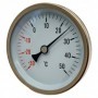 Termómetro bimetalico Ø80mm horizontal con vaina 1/2"x50mm 0-30 a 50ºC