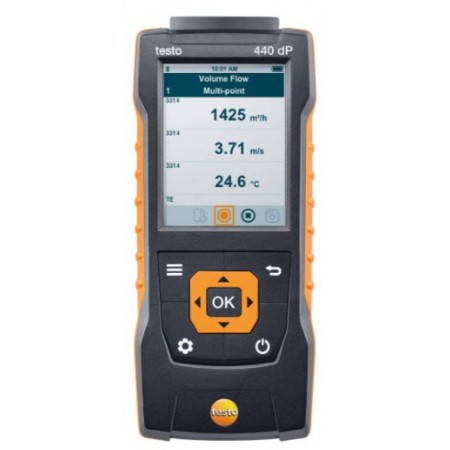 Instrumento para climatización con sensor de presión diferencial integrado TESTO 440 dP