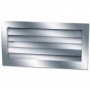 Reja retorno aletas fijas a 45º ESCOCLIMA RER 800x150mm plata mate