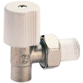 Valvula radiador Giacomini manual escuadra cobre 1/2"x15 R707R