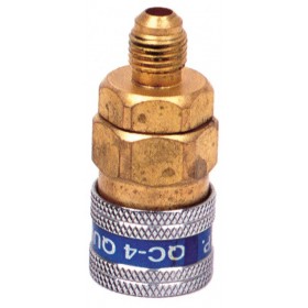 Conexión rápida R-9134B de baja 1/4" SAE a 1/2" ACME para R134a