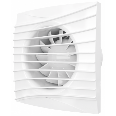 Extractor baño frontal blanco bajo nivel sonoro MUNDOFAN SILENT-MU 5  Ø125mm