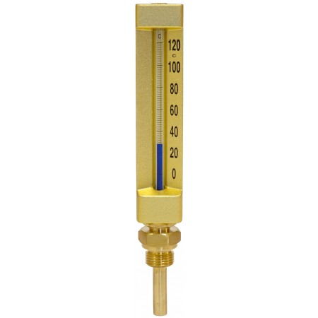 Termómetro capilla SEI recto caja 110x36mm inmersor 1/2"x50mm 0 a 120ºC