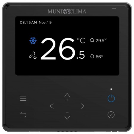 Control remoto cableado negro para aire acondicionado MUNDOCLIMA KJR-120P(X6W)/EF conexión WiFi