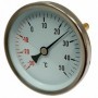 Termómetro bimetalico Ø80mm horizontal con vaina 1/2"x100mm 0-30 a 50ºC