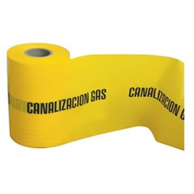 ROLLO 250 MTS. CINTA "SEÑALIZACION GAS" 150 MM