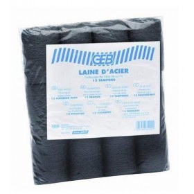 Bolsa de 12 unidades de lana de acero
