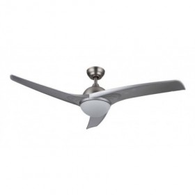 Ventilador de techo plata 3 aspas con luz y mando MERCAFAN BIANCA Ø107cm