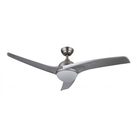 Ventilador de techo plata 3 aspas con luz y mando MERCAFAN BIANCA Ø107cm