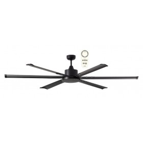 Ventilador de techo negro 6 aspas con mando MARTEC ALBATROSS 210cm