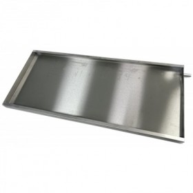 Bandeja condensados inoxidable grande desagüe Ø14 lateral 450x925mm