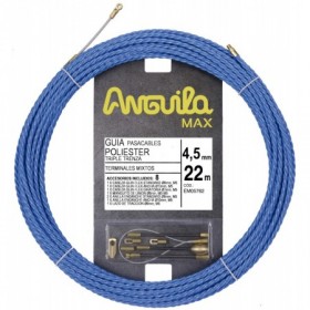Rollo 22m guía pasacables POLIESTER TRIPLE ANGUILA MAX Ø4.5mm