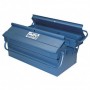 Caja metálica herramientas metálica con 3 compartimentos MERCATOOLS 400x200x160mm