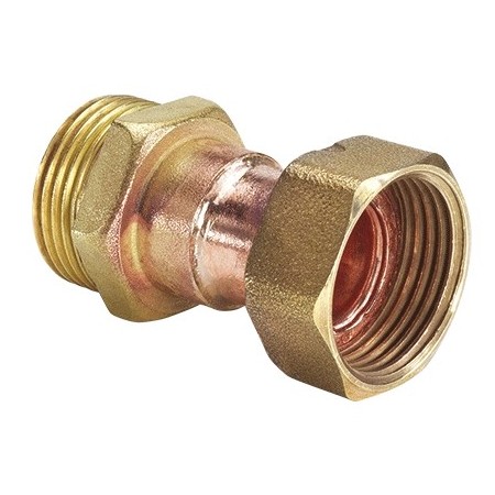 RACOR RECTO DOBLE M 1/2" X H 1/2" CON PURGADOR BICROMATIZADO